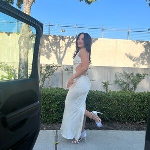 Meshki open back dress